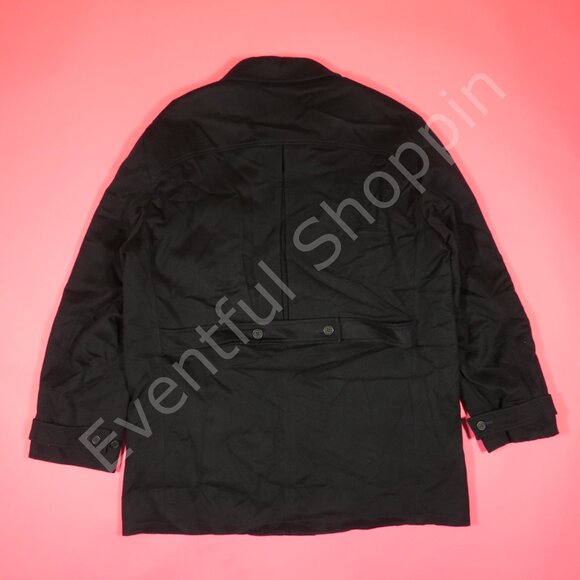 Faconnable Jacket Mens 2XL Blue Chore Coat Wool Button Down Navy - Picture 3 of 8